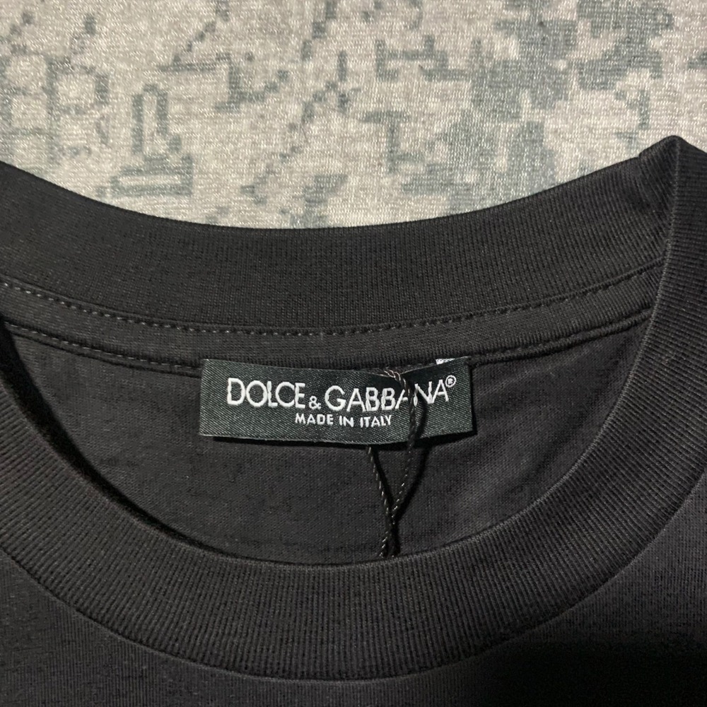 Dolce & Gabbana Celebrity‎ Life Graphic T-Shirt Size 46 Black Polaroid DG Logo - Picture 3 of 5